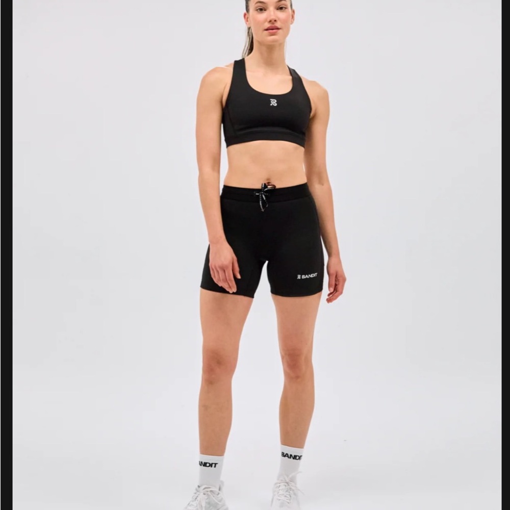 BANDIT RUNNING 5" WOMEN'S COMPRESSION SHORTS - BLACK - SIZE S